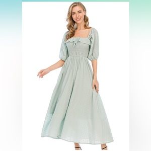 Ruffled Midi Dress Sz M